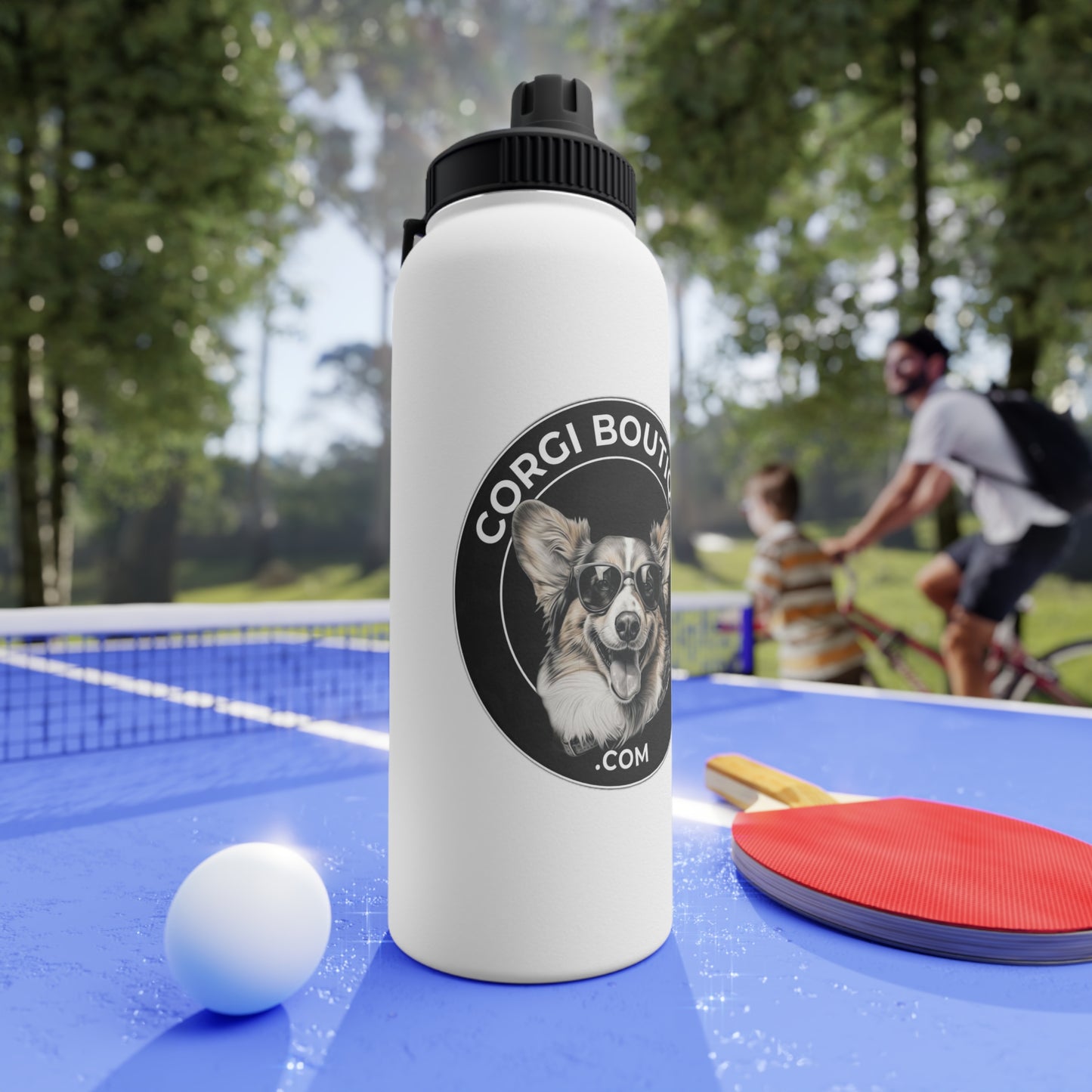 Corgi Boutique - Water Bottle with Sport Lid