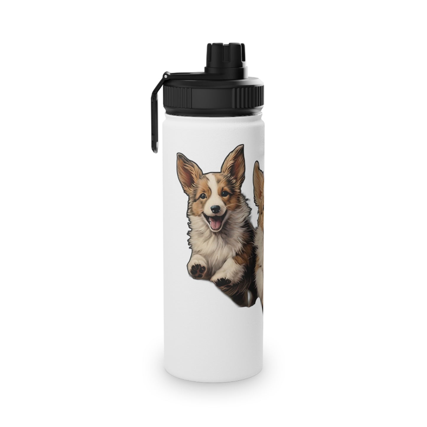 Corgi Enthusiasm - Water Bottle with Sport Lid