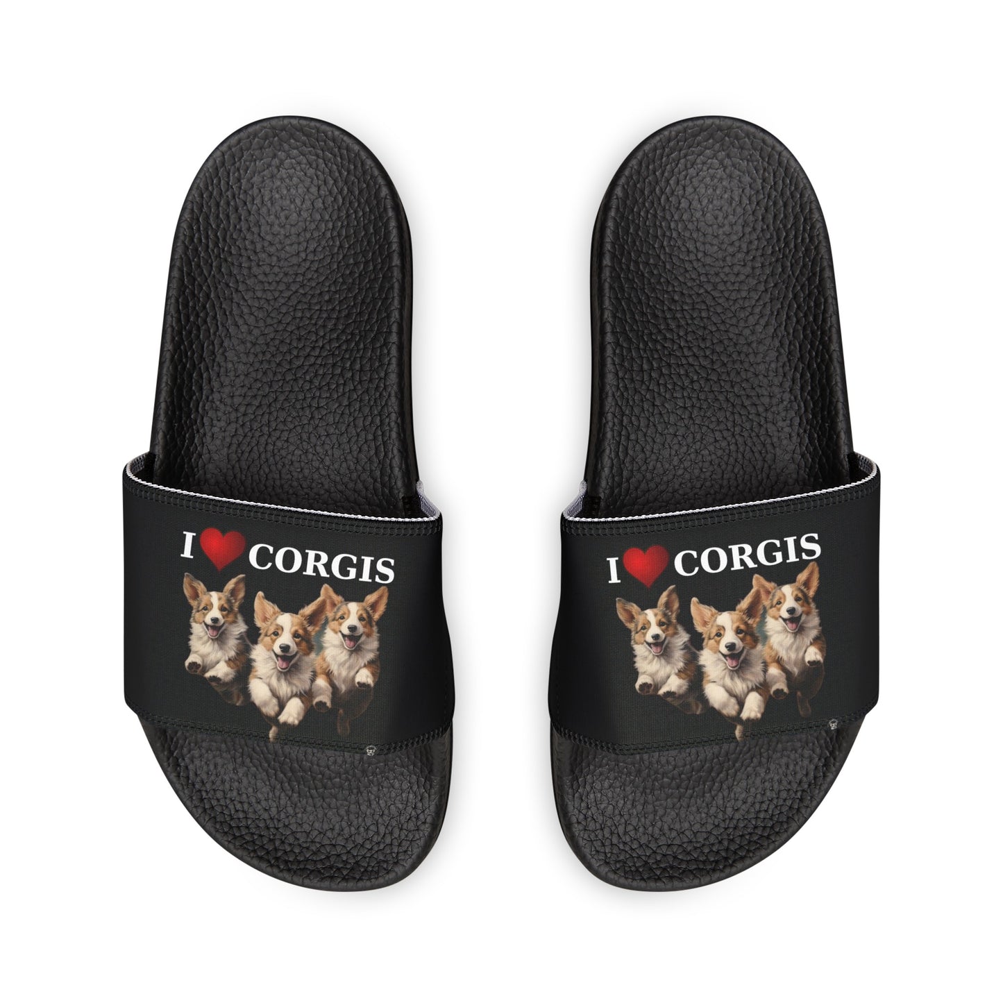 I Heart Corgis - Men's Slide Sandals