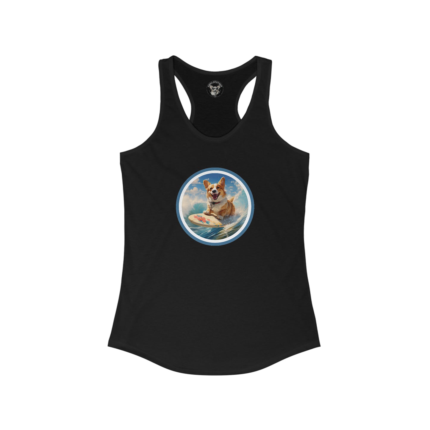 Cowabunga Corgi - Racerback Tank