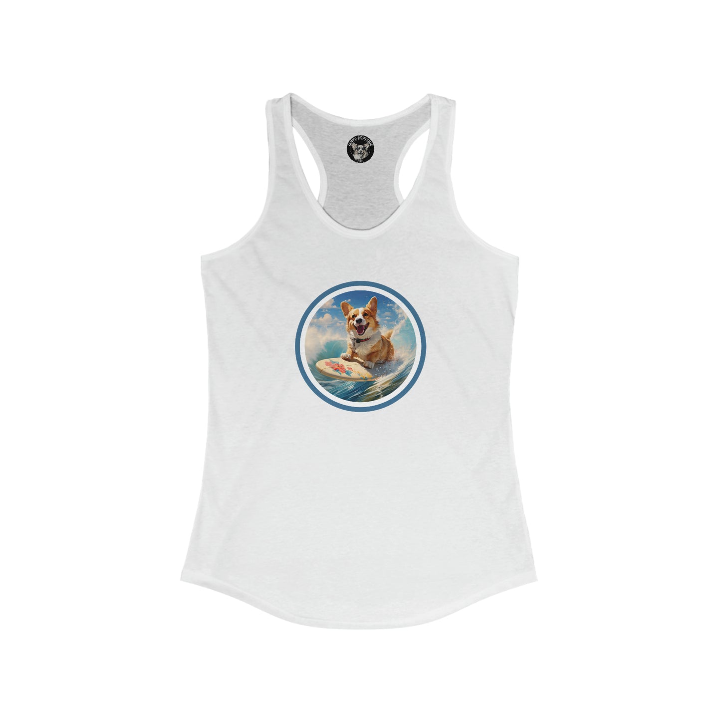 Cowabunga Corgi - Racerback Tank