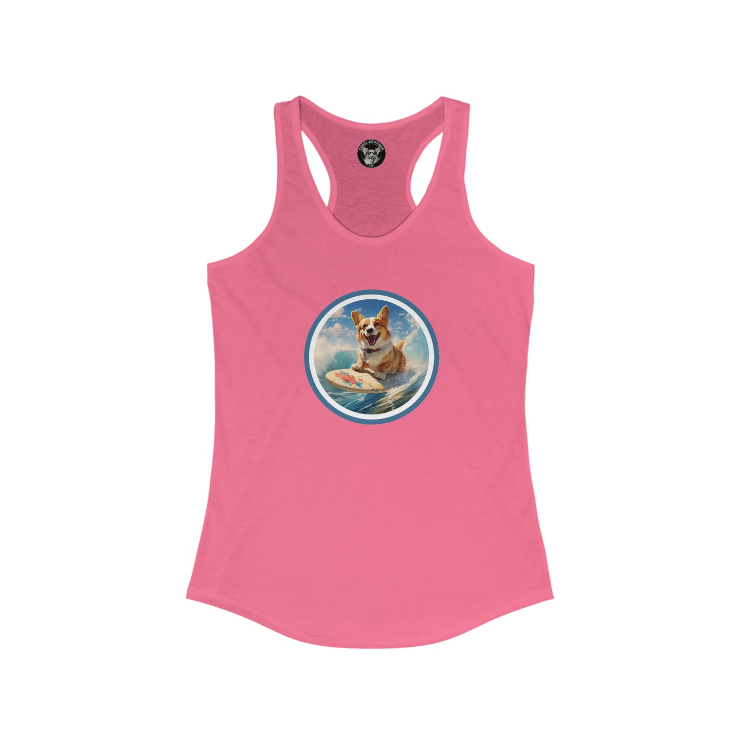 Cowabunga Corgi - Racerback Tank