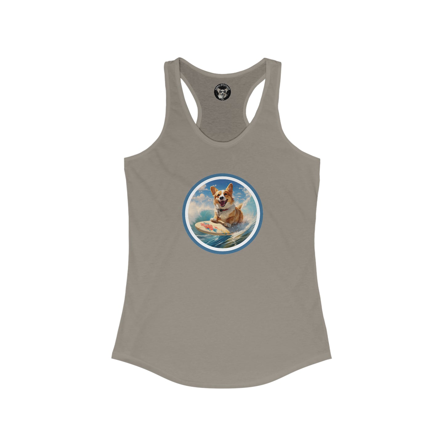 Cowabunga Corgi - Racerback Tank