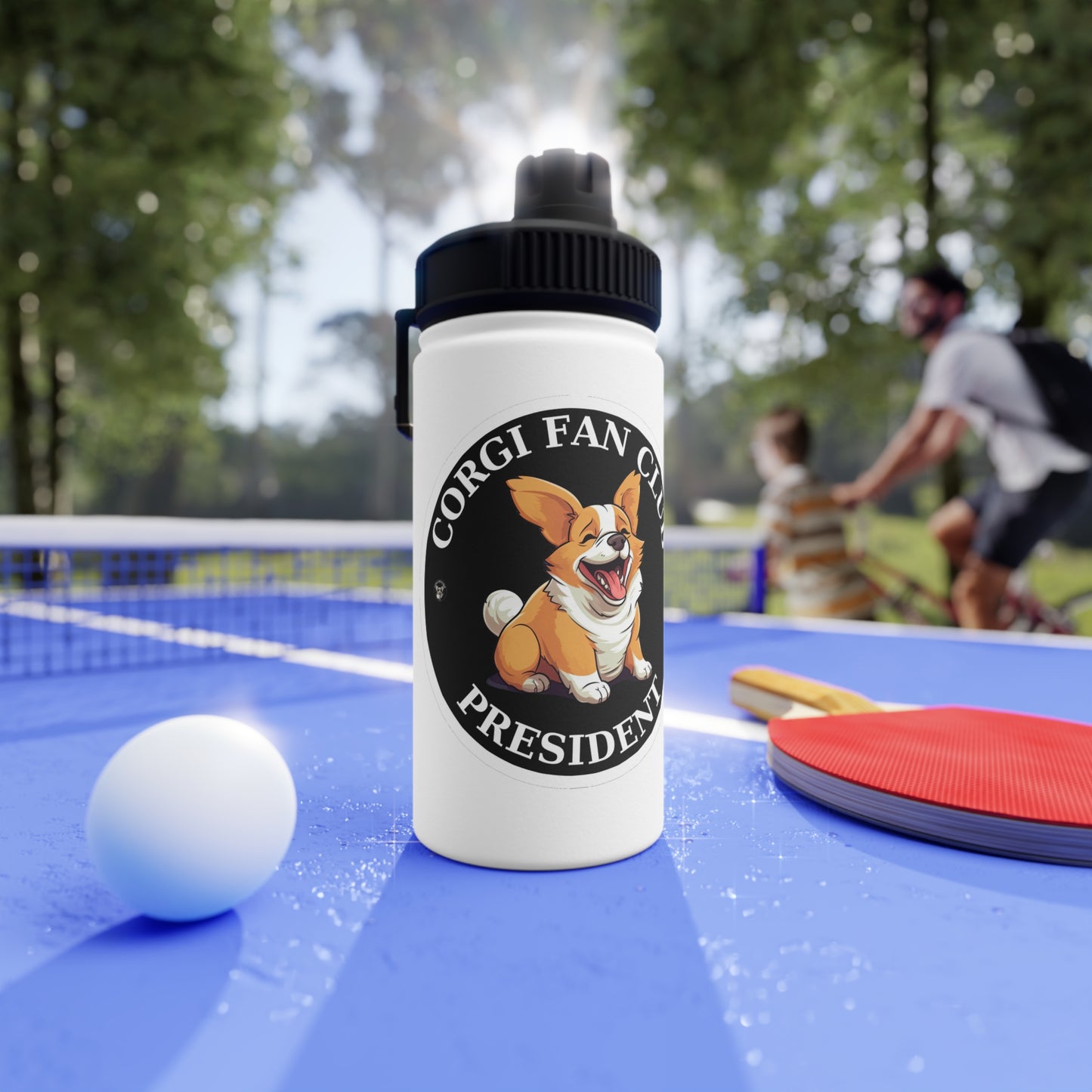 Fan Club President - Water Bottle with Sport Lid
