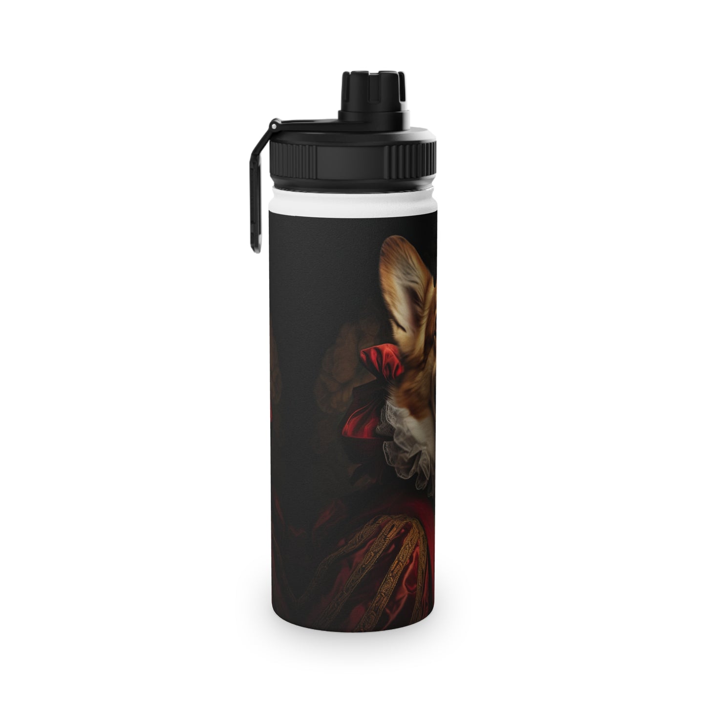 Renaissance Corgi - Water Bottle with Sport Lid