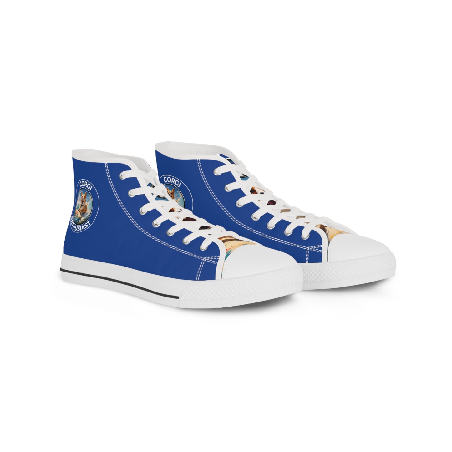 Corgi Enthusiast - Men's High Top Sneakers