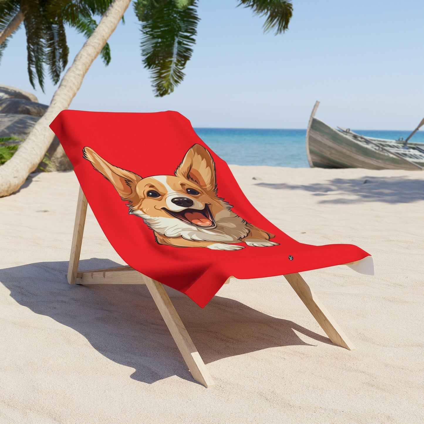 Corgi Cuteness - Beach Towel