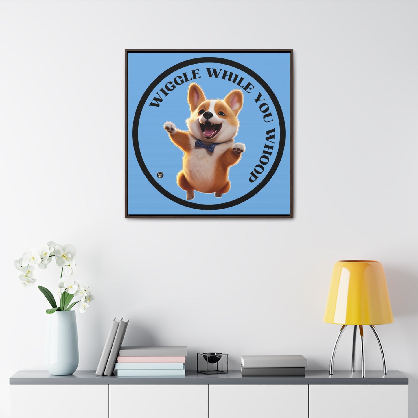 Wiggle While You Whoop - Framed on Canvas