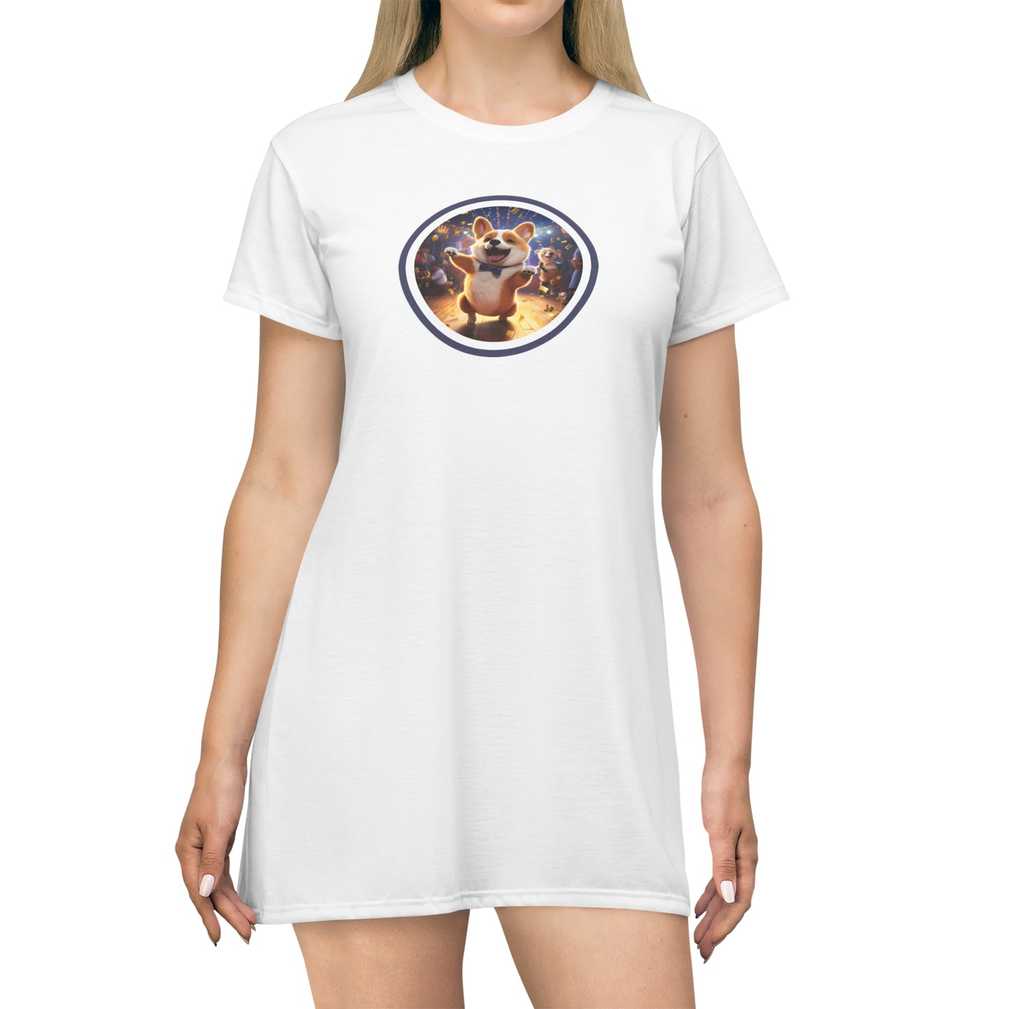 Boogaloo Corgi - T-Shirt Dress