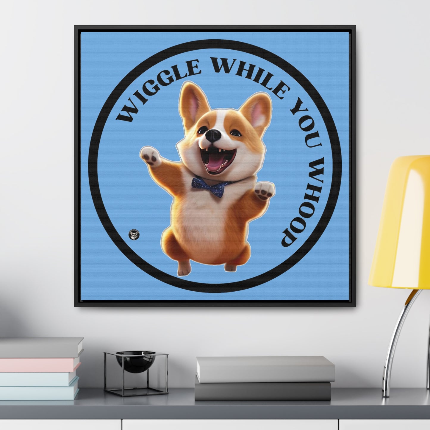Wiggle While You Whoop - Framed on Canvas