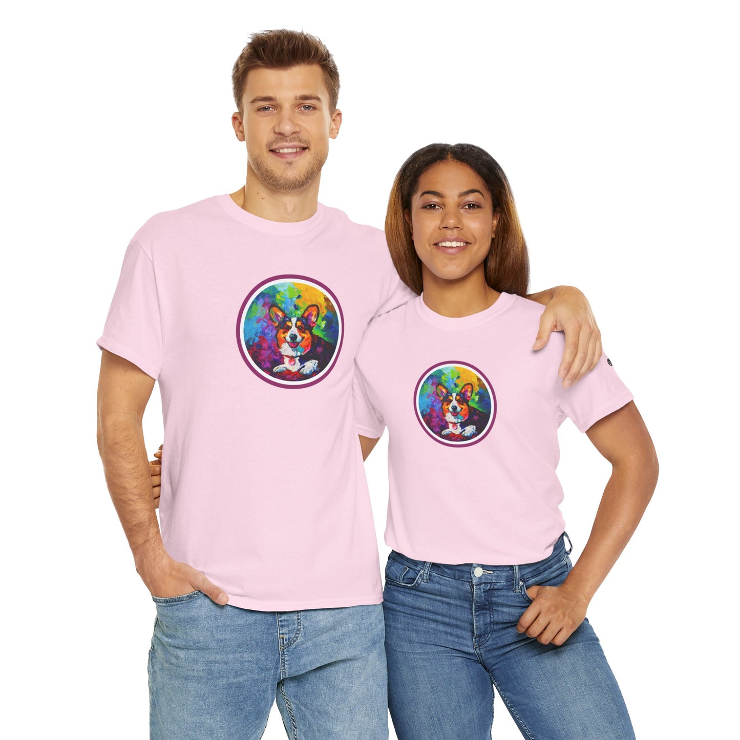 Colorful Cardigan - Unisex Heavy Cotton Tee