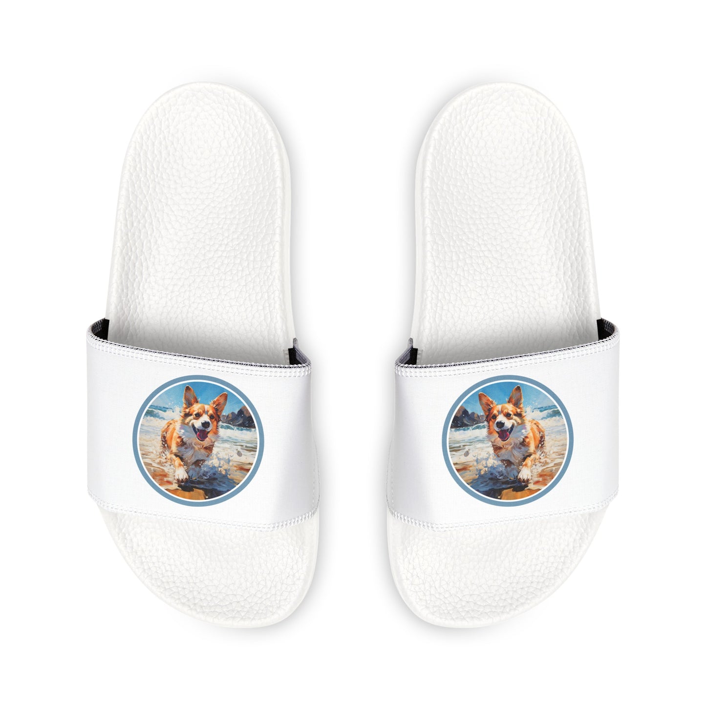Coastal Corgi - Women's Slide Sandals