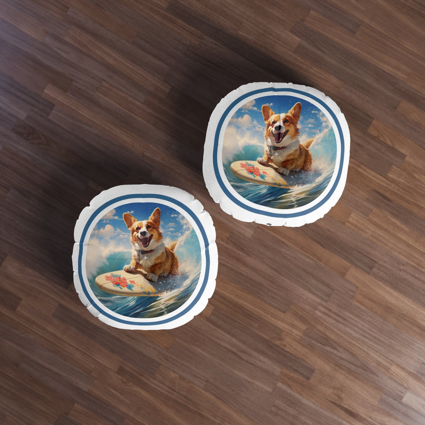 Cowabunga Corgi - Floor Pillow