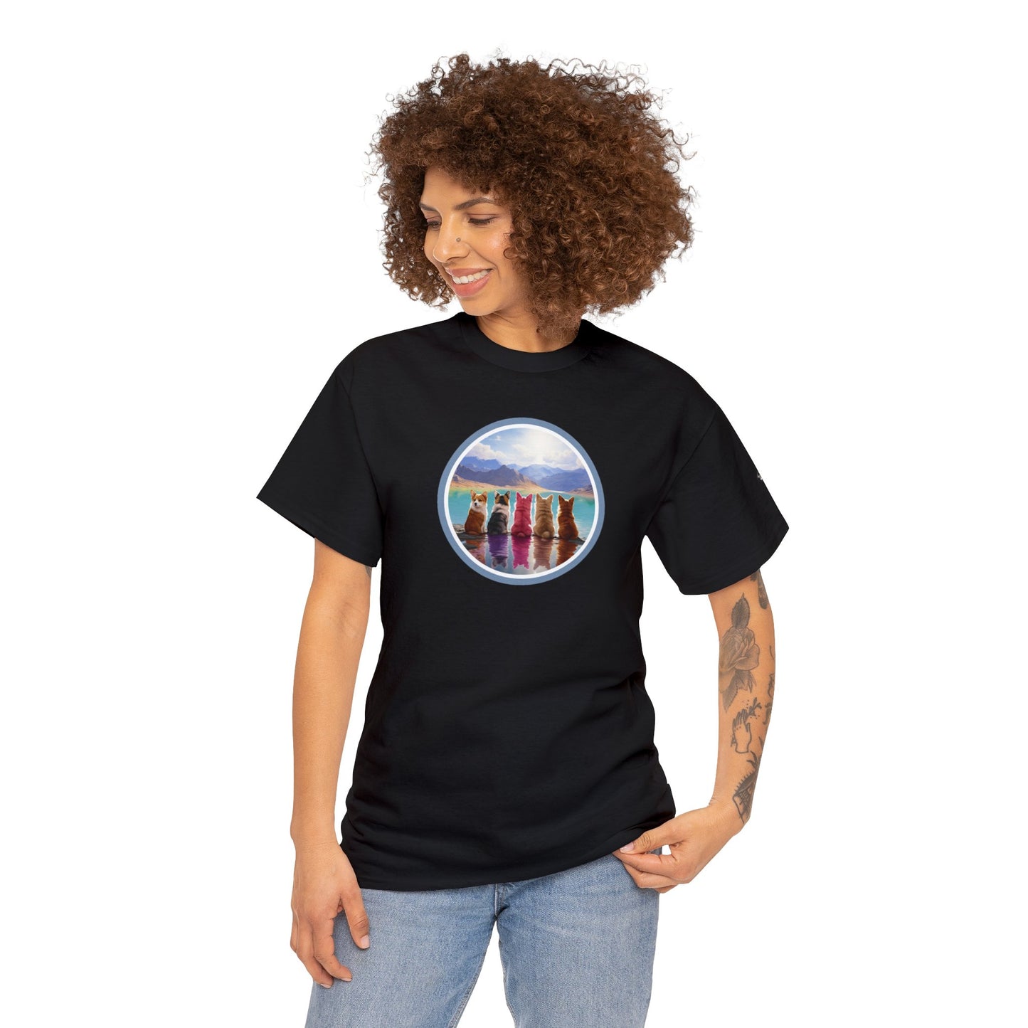 Corgi Lake - Unisex Heavy Cotton Tee