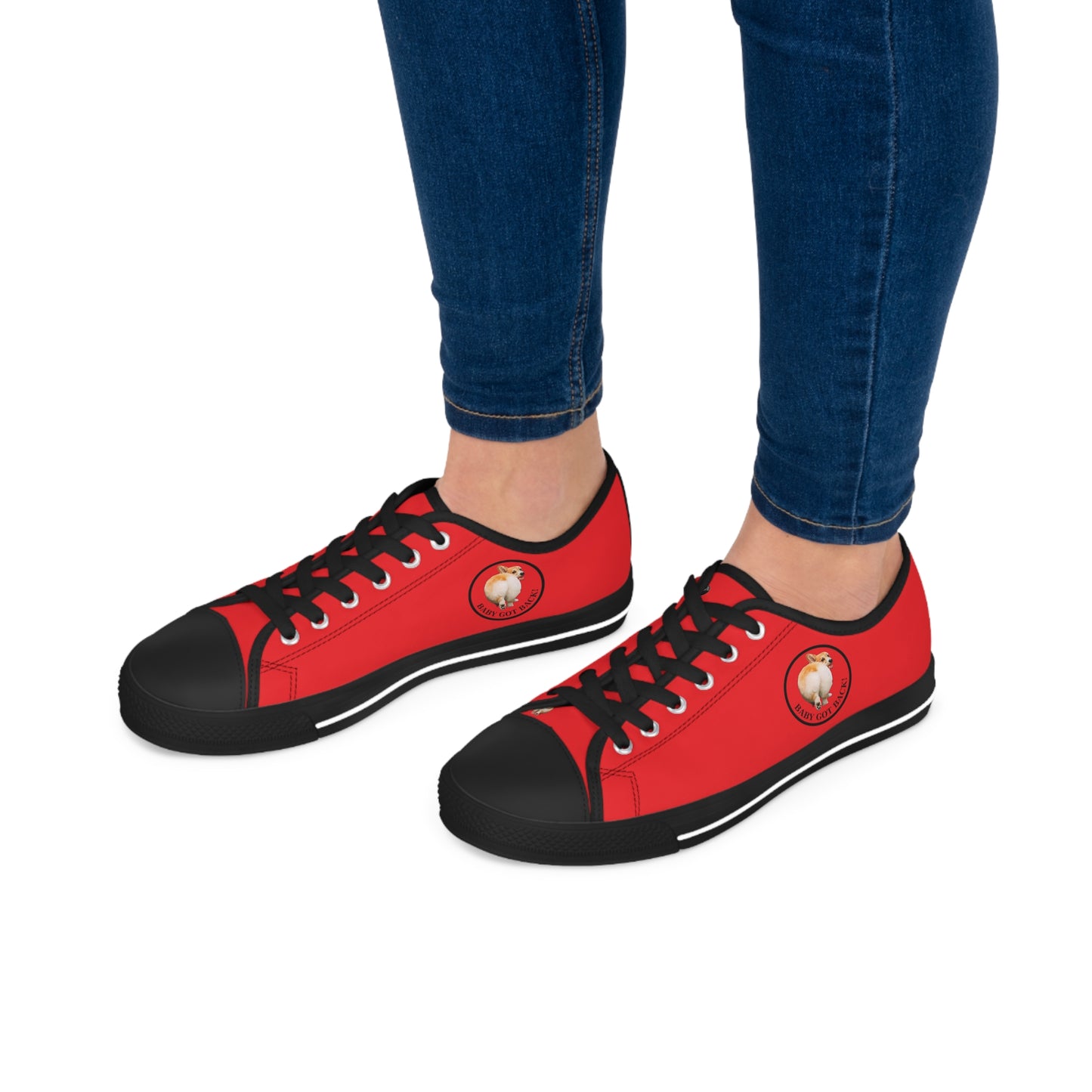 Baby Got Back - Women's Low Top Sneakers