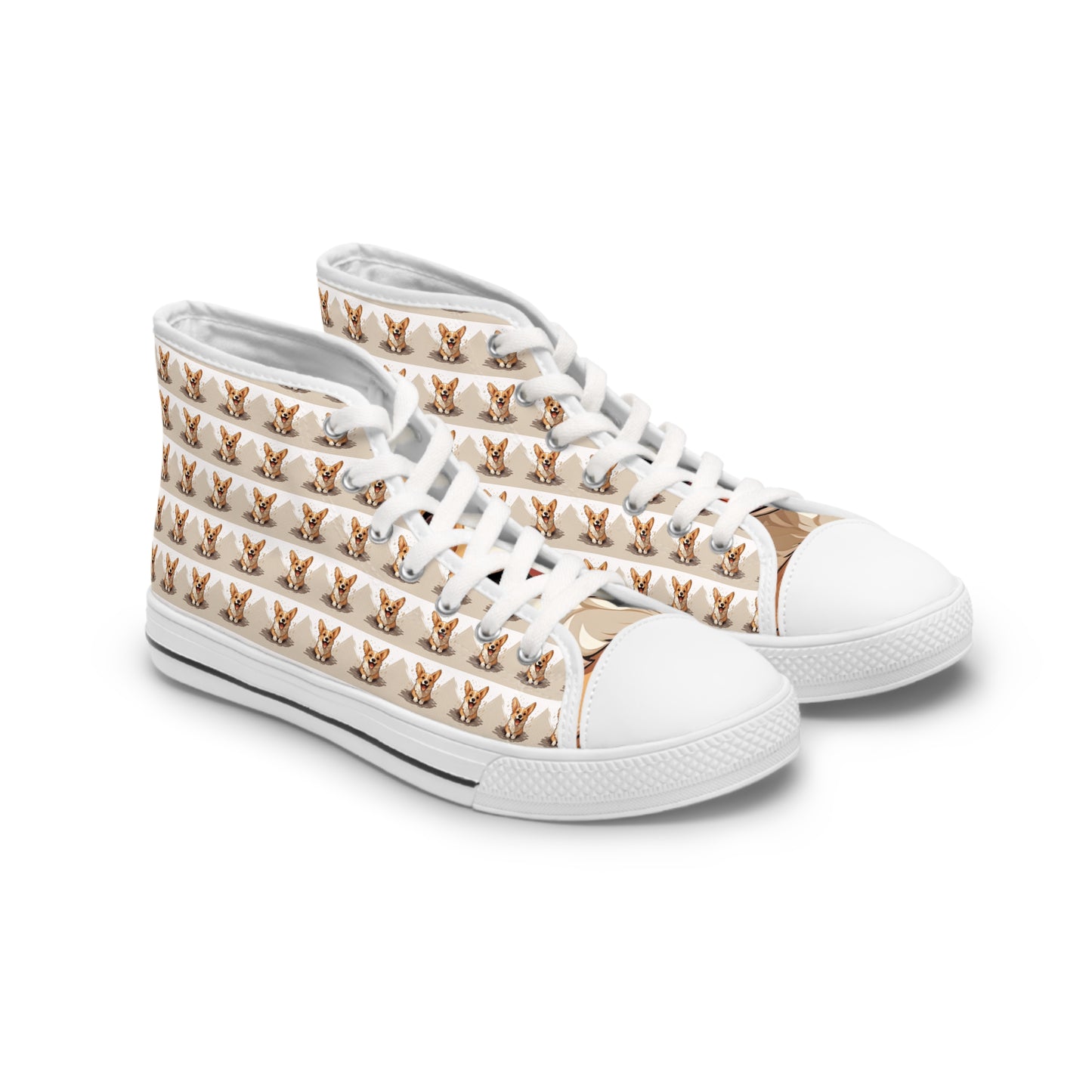Corgi Cuteness Mosaic - Women's High Top Sneakers