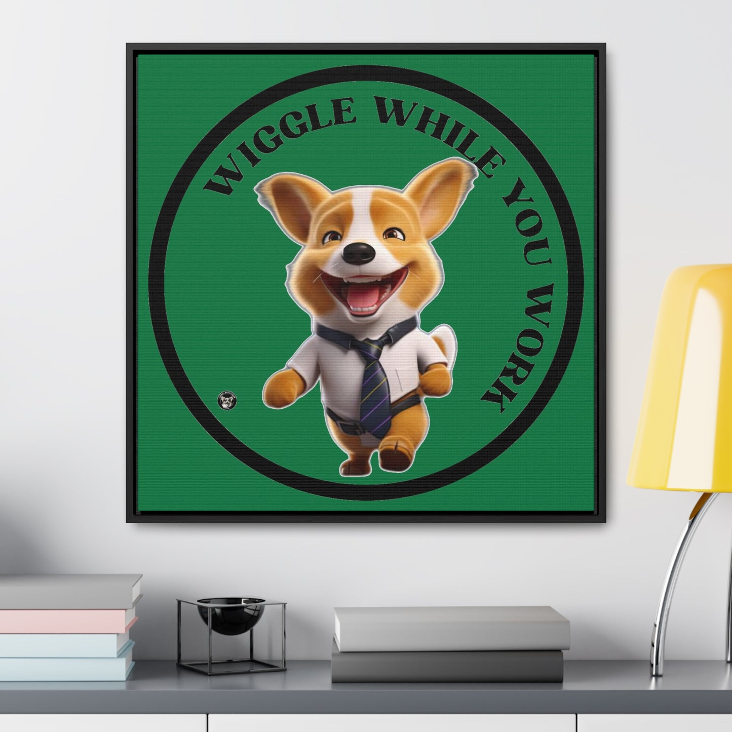 Wiggle While You Work - Framed on Canvas