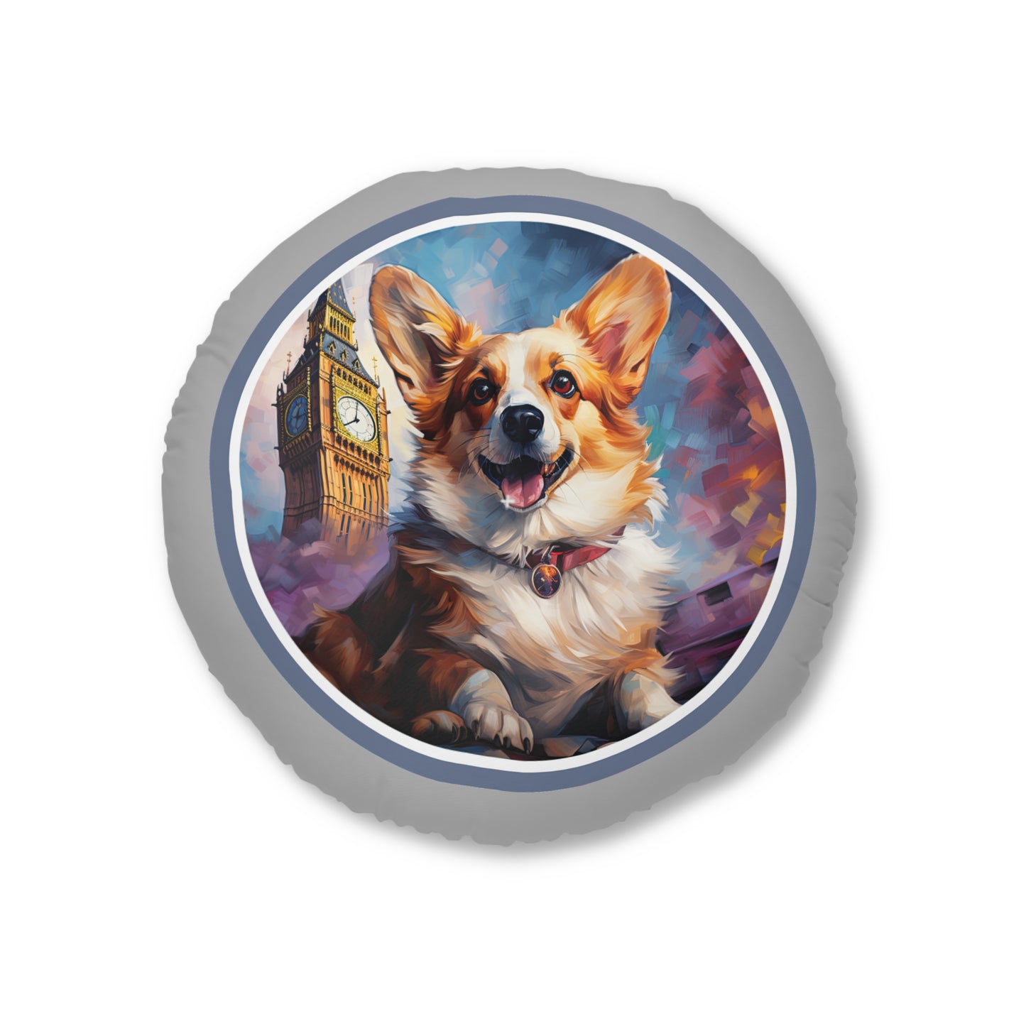 Corgi and Ben - Floor Pillow