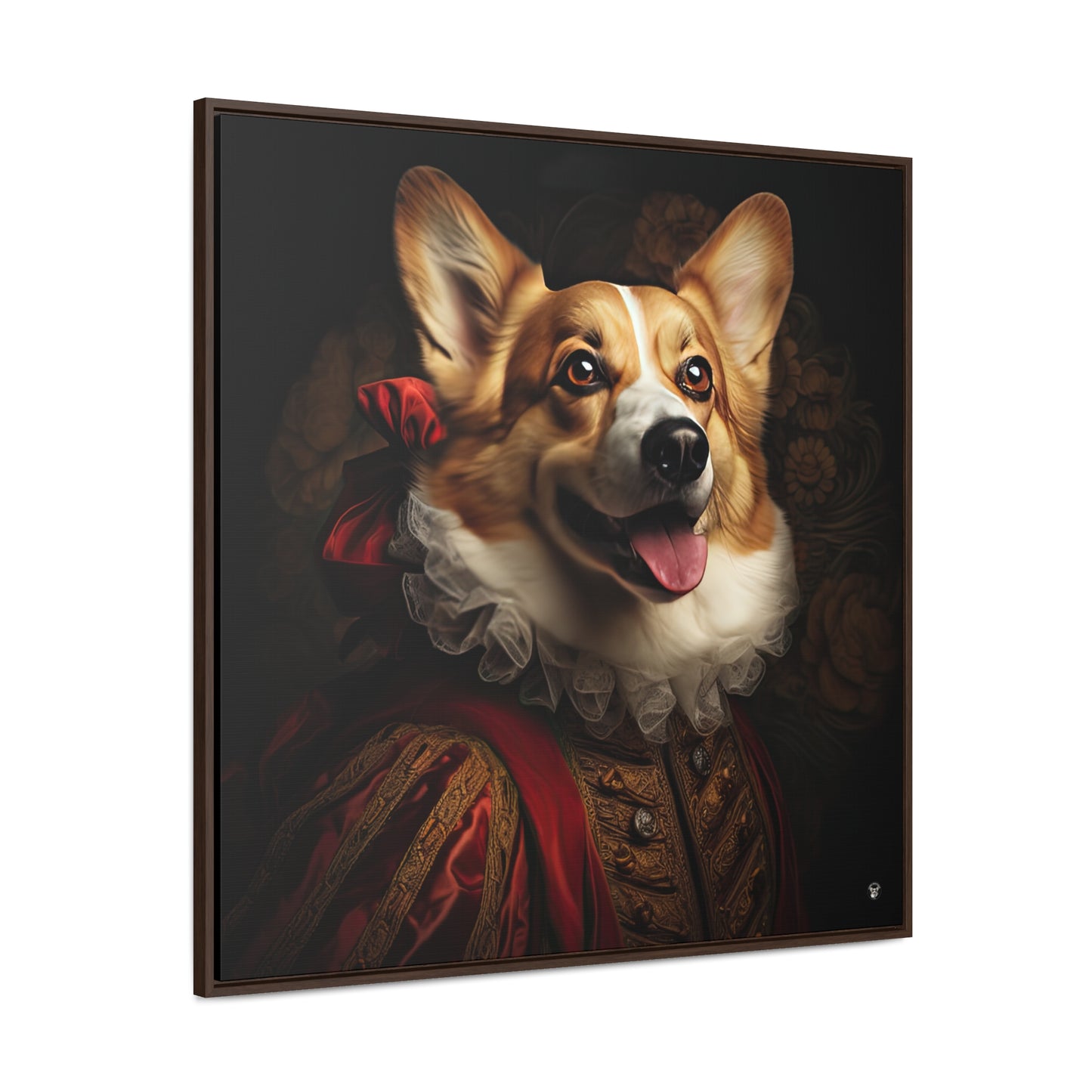 Renaissance Corgi - Framed on Canvas