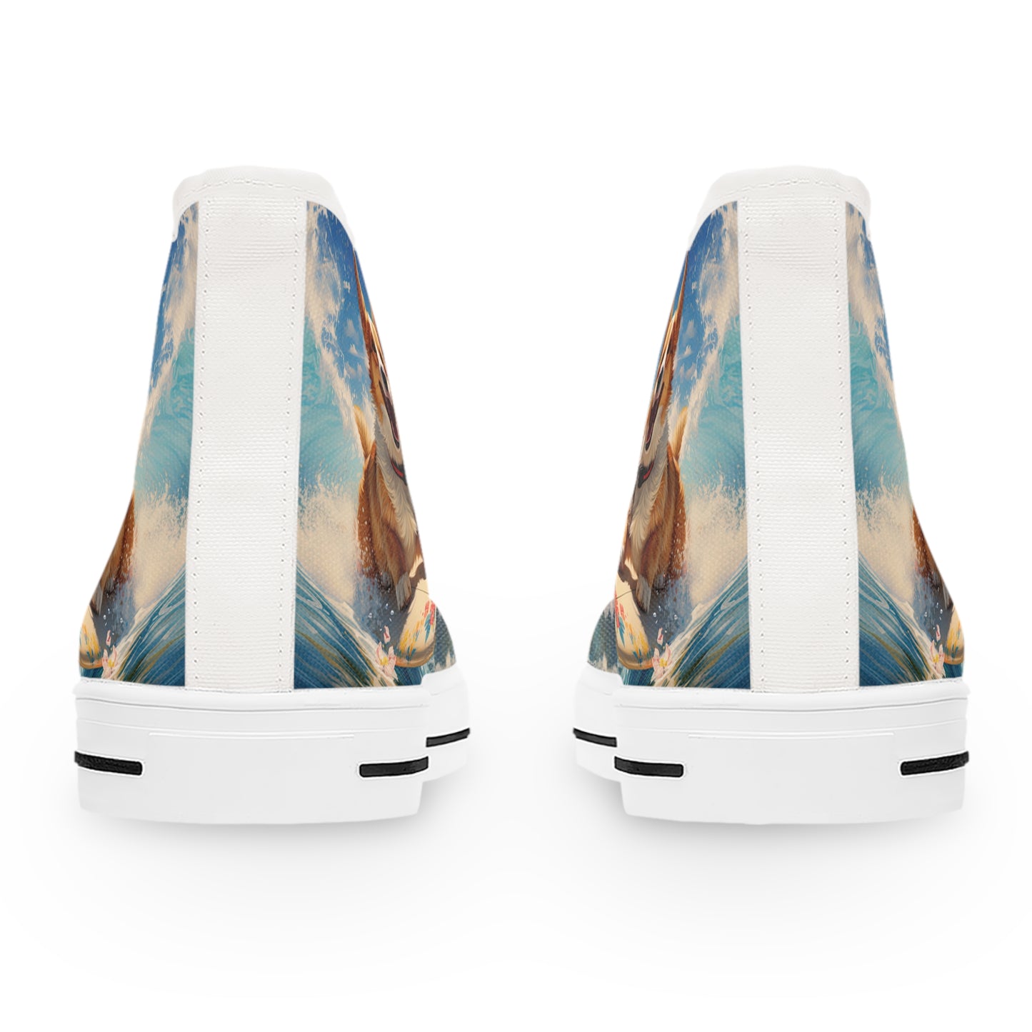 Cowabunga Corgi - Women's High Top Sneakers