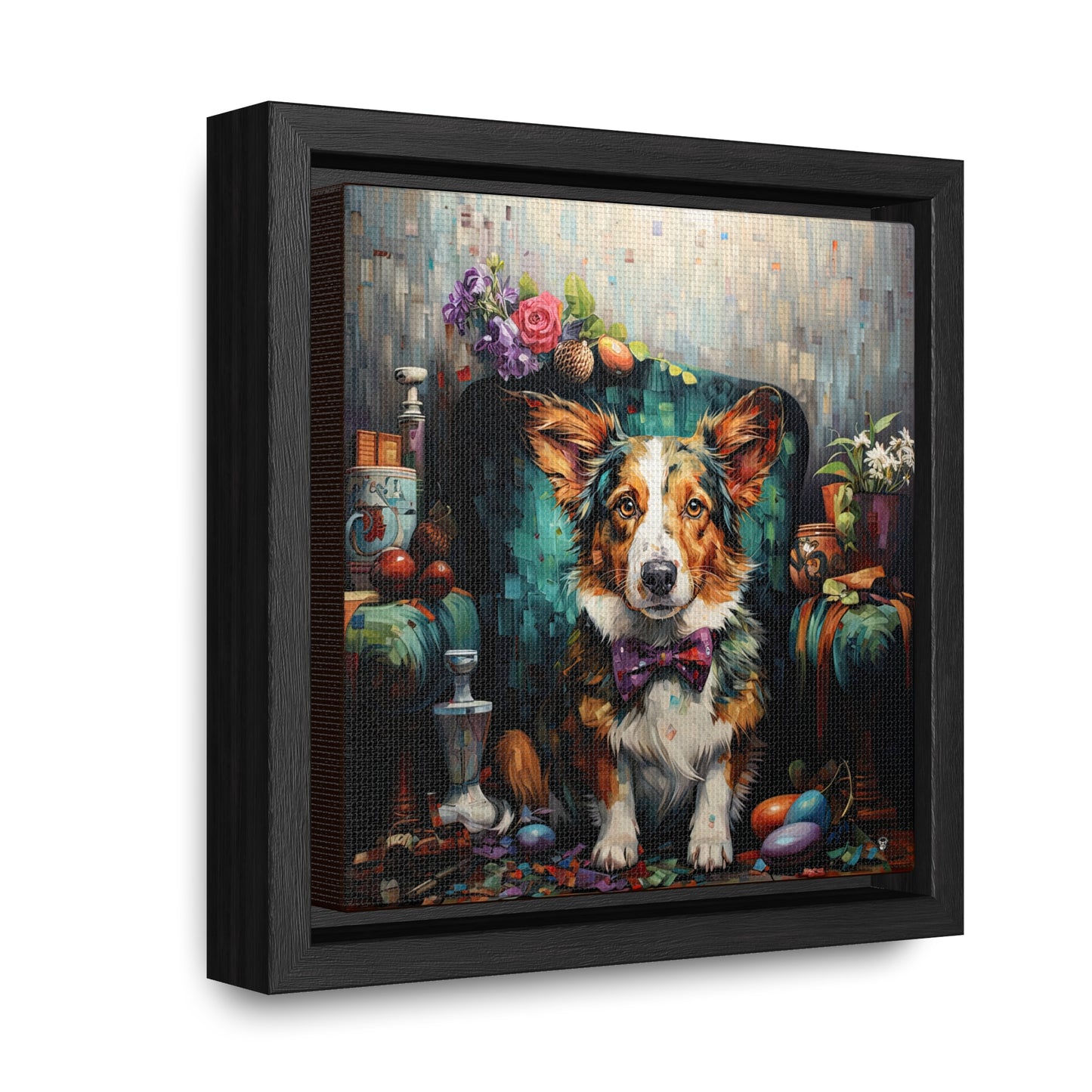 Formal Corgi - Framed on Canvas