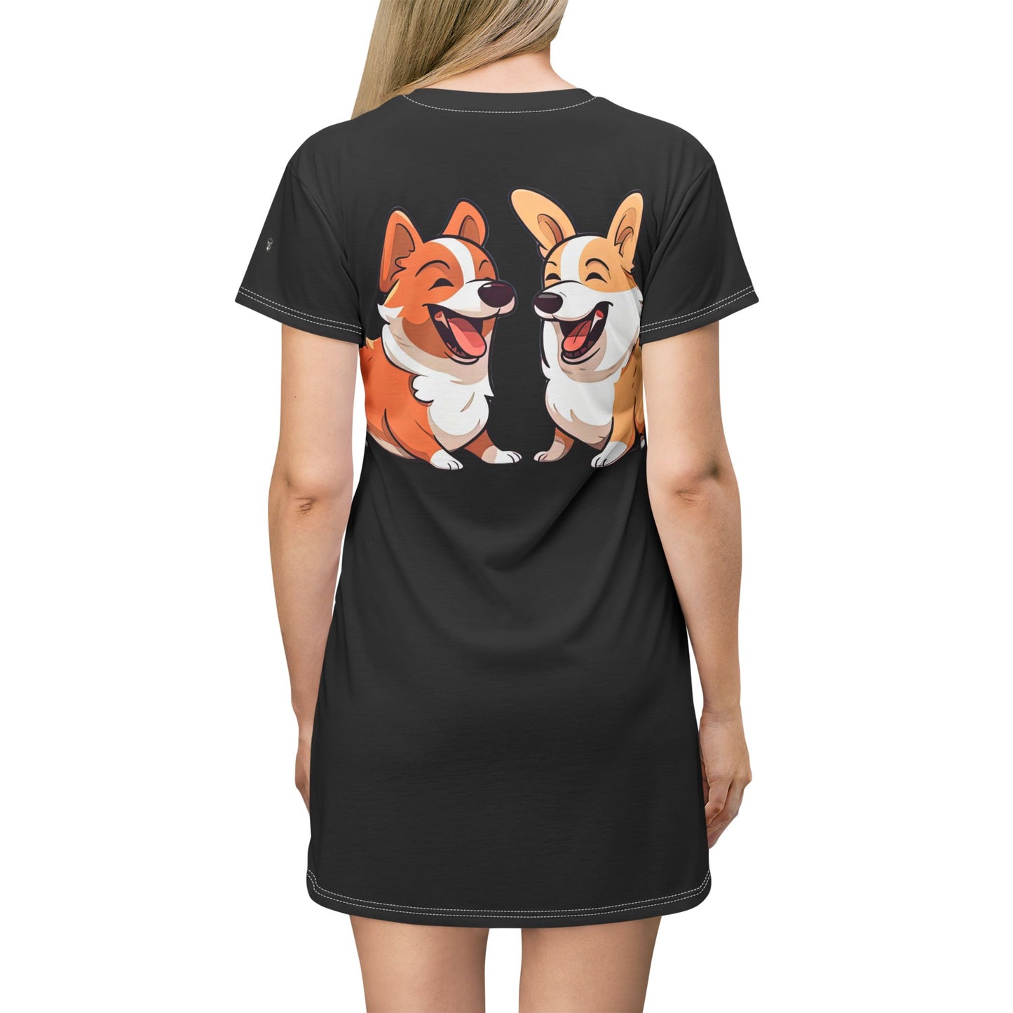 Corgi Couple T-Dress