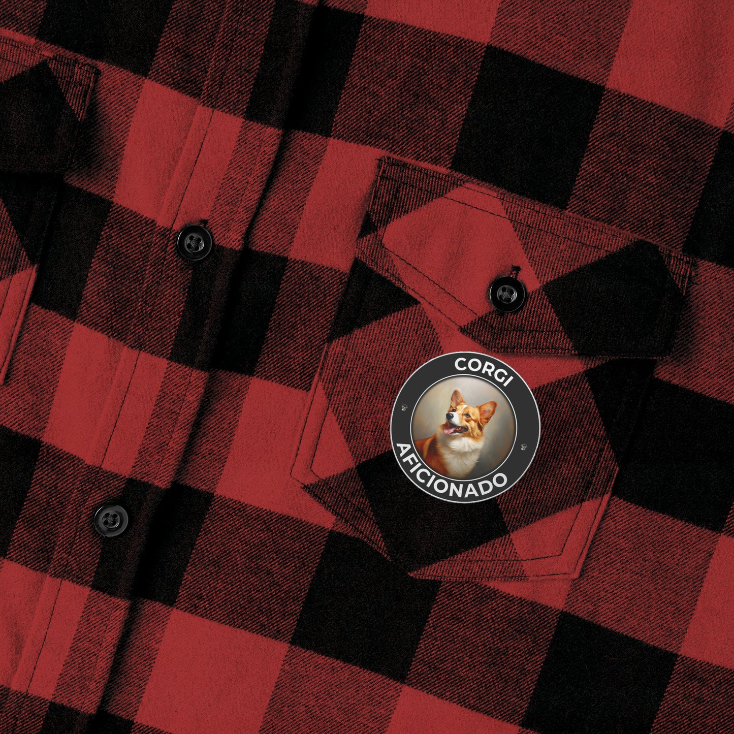 Corgi Aficionado - Flannel Shirt