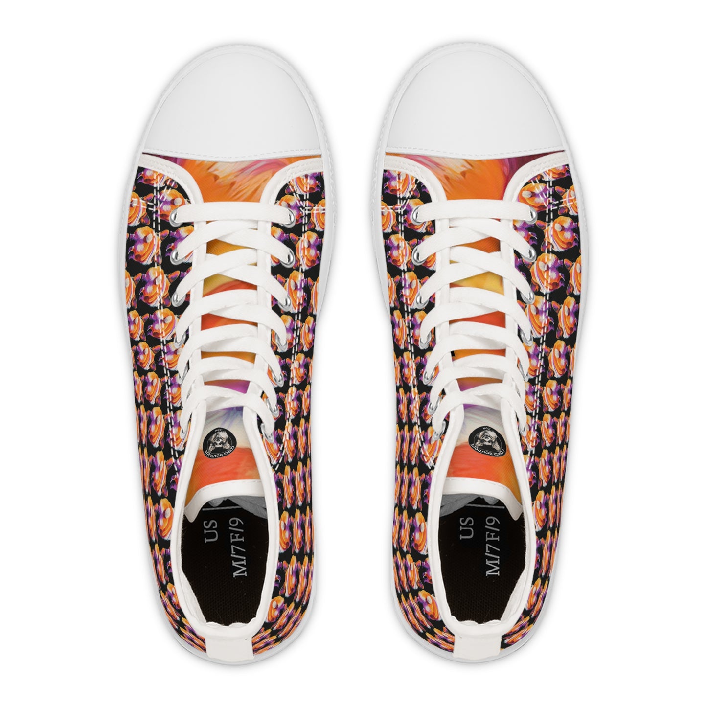Corgi Butt Mosaic - Women's High Top Sneakers