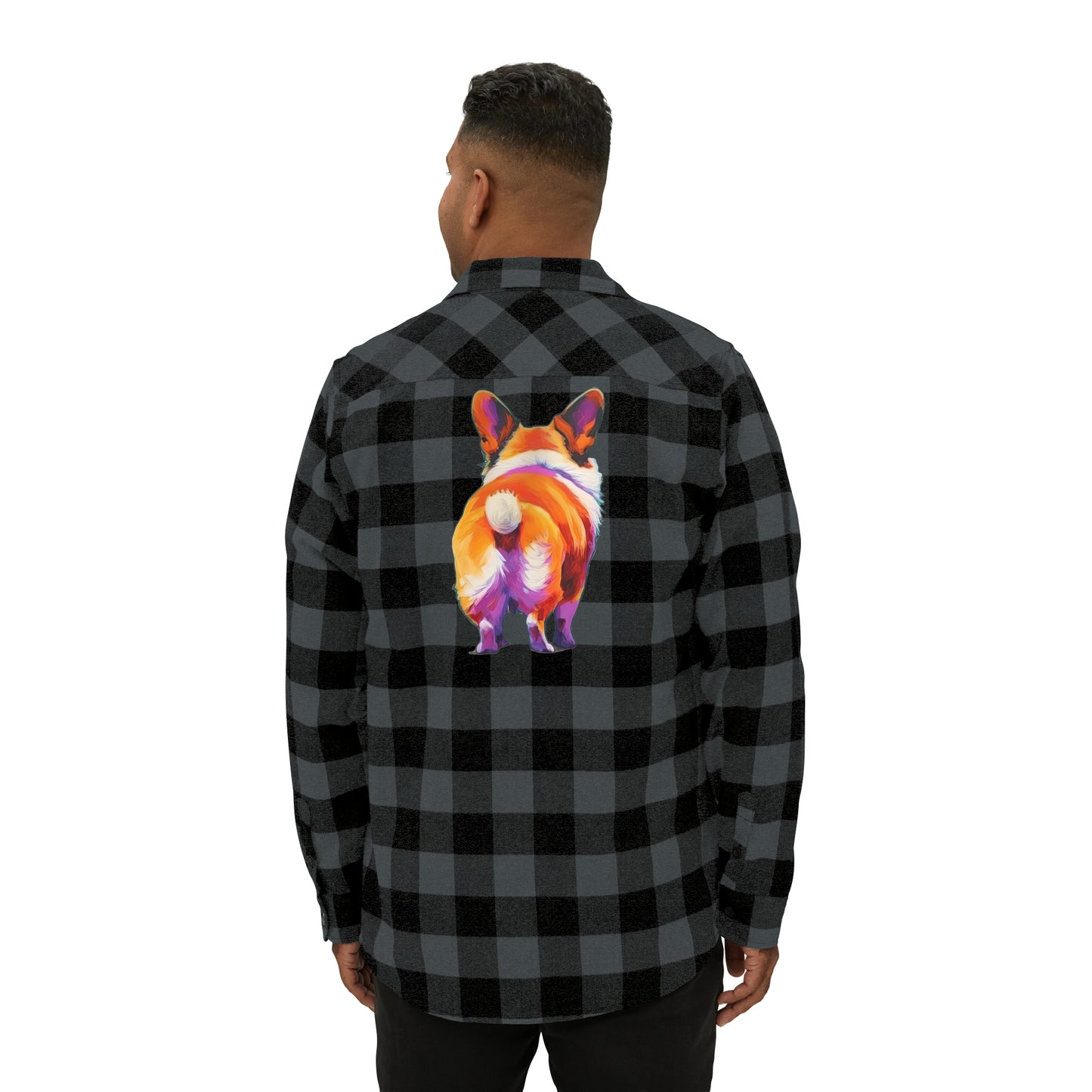 Corgi Butt - Flannel Shirt