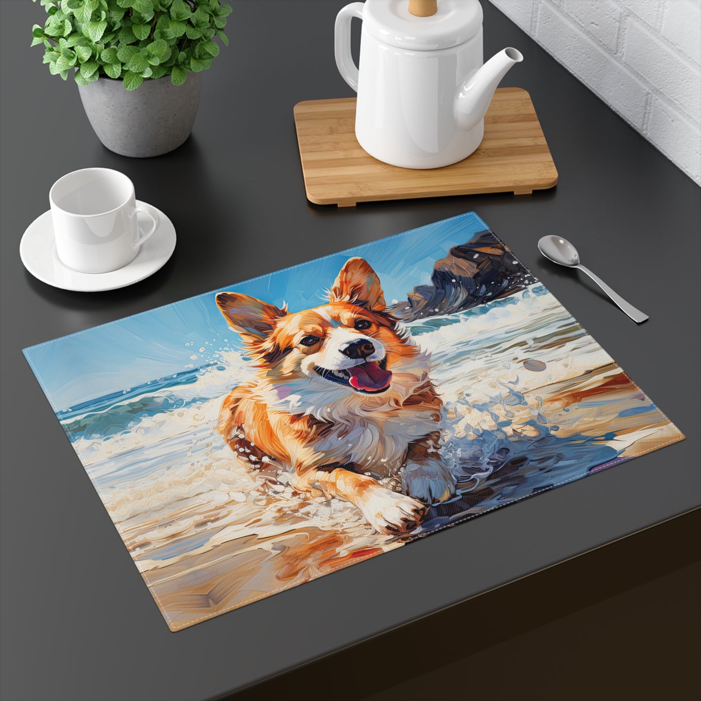 Coastal Corgi - Placemat