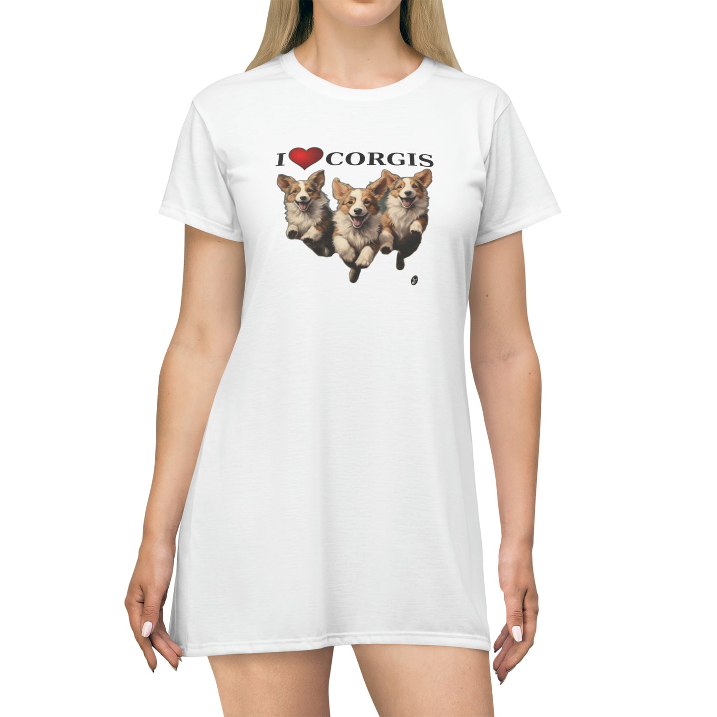 I Heart Corgis - T-Shirt Dress