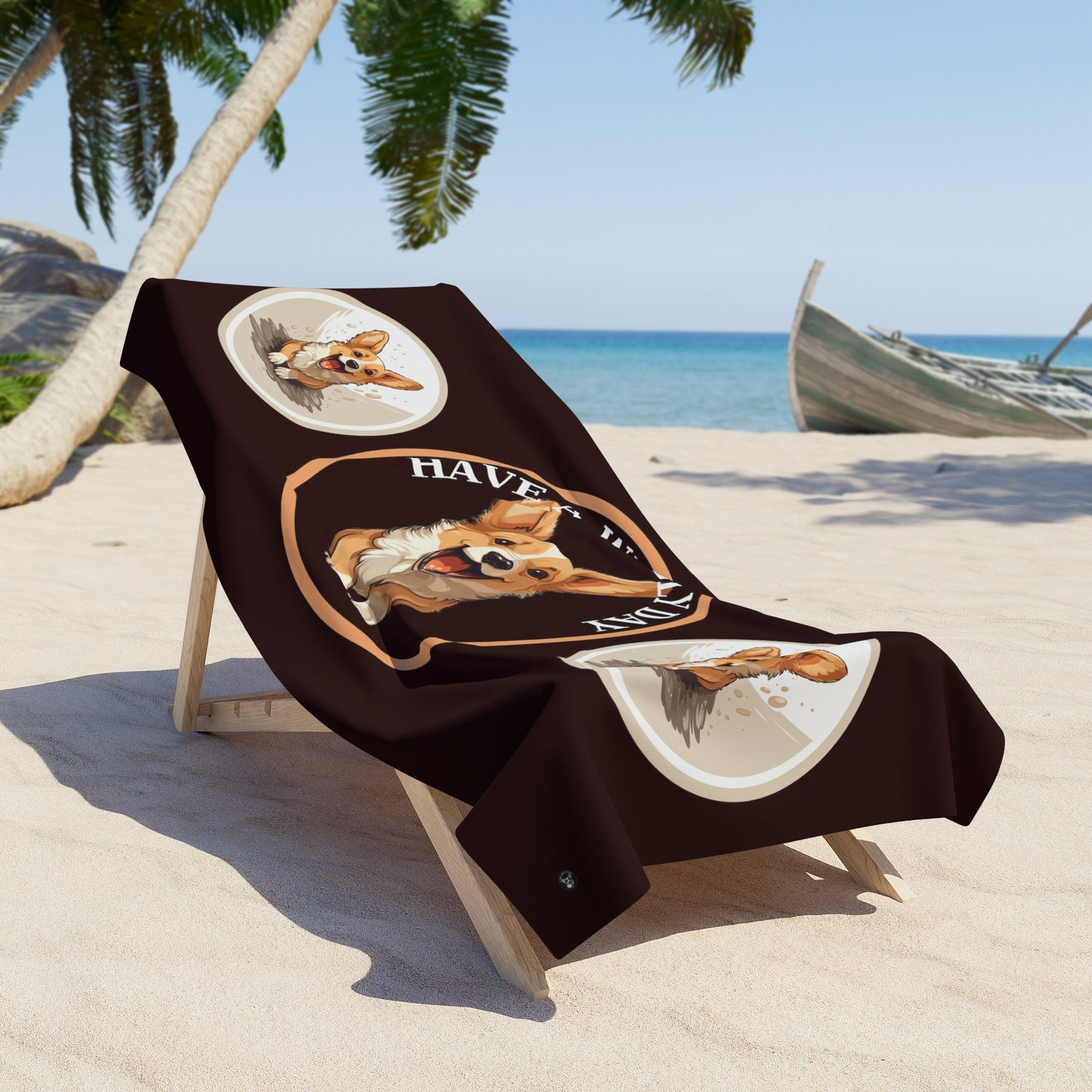 Have a Wiggly Day Beach Towel