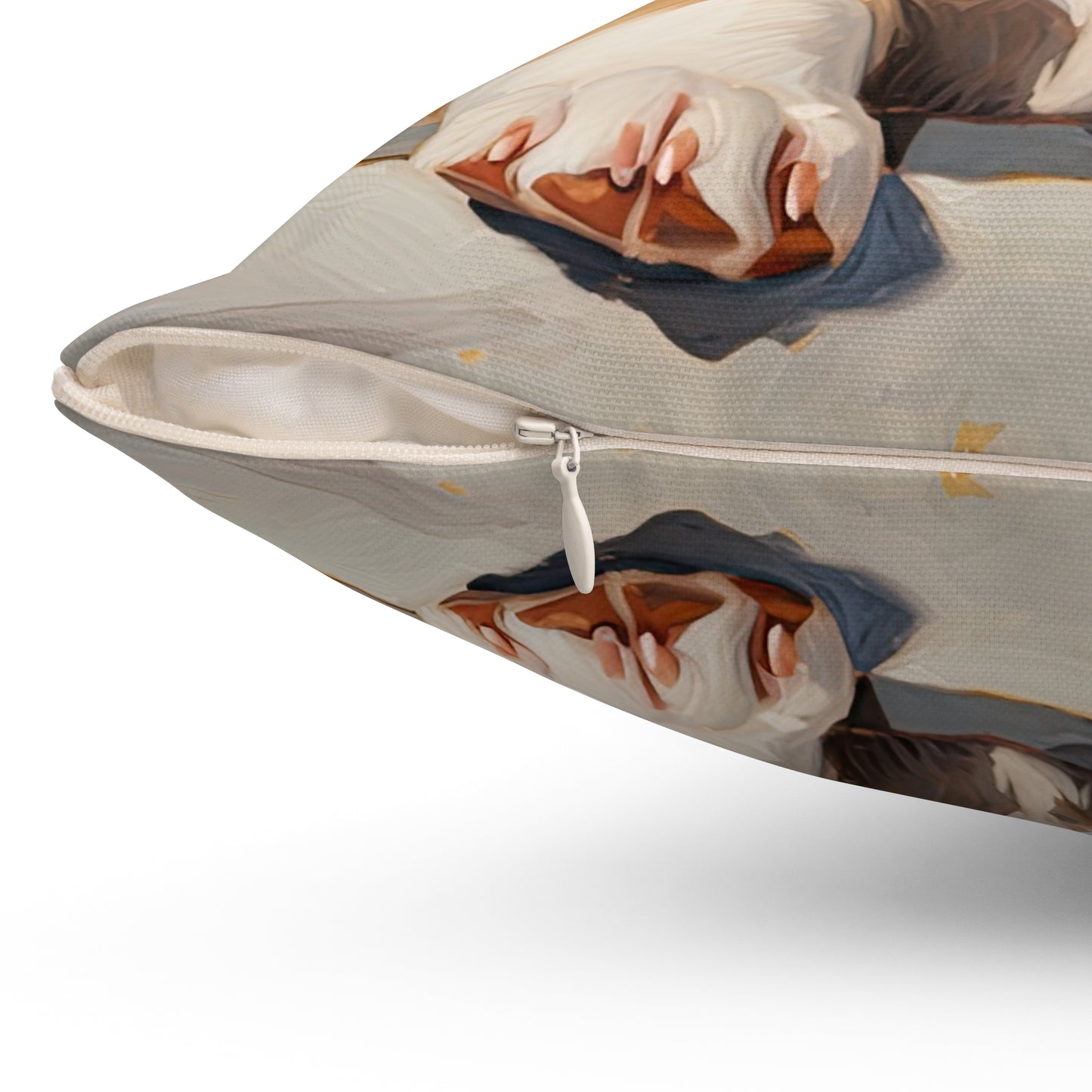 Puppy Poprtrait - Throw Pillow