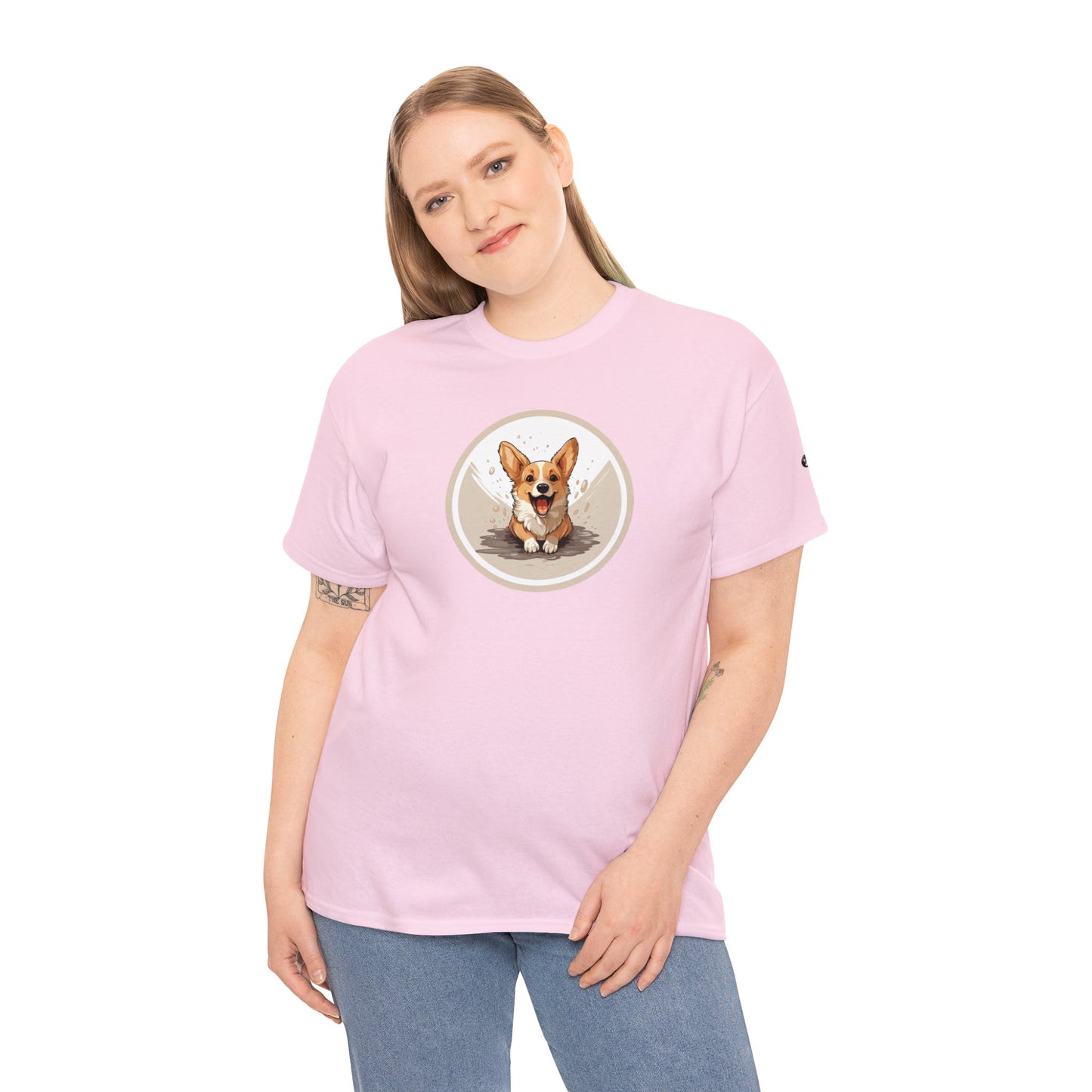 Corgi Cuteness - Unisex Heavy Cotton Tee