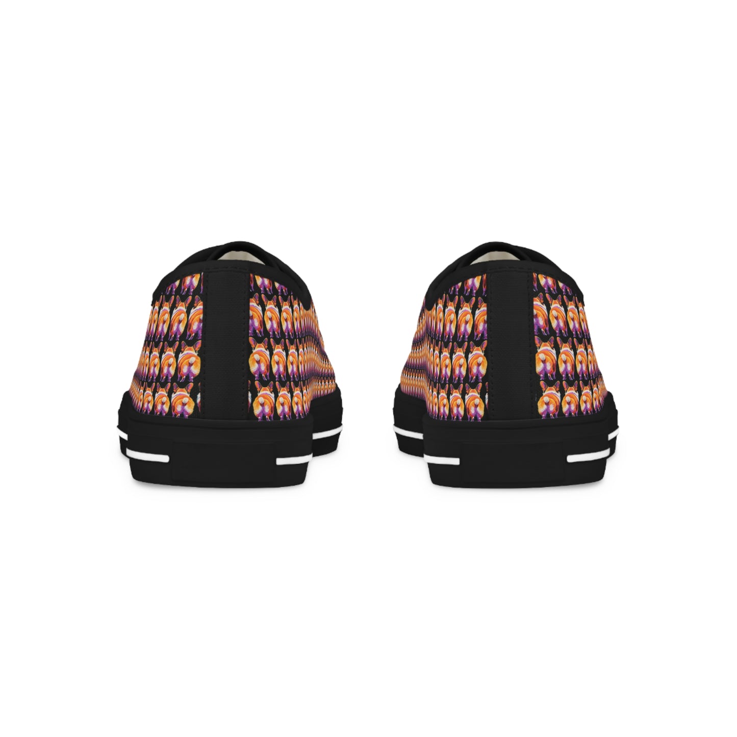 Corgi Butt Mosaic - Men's Low Top Sneakers