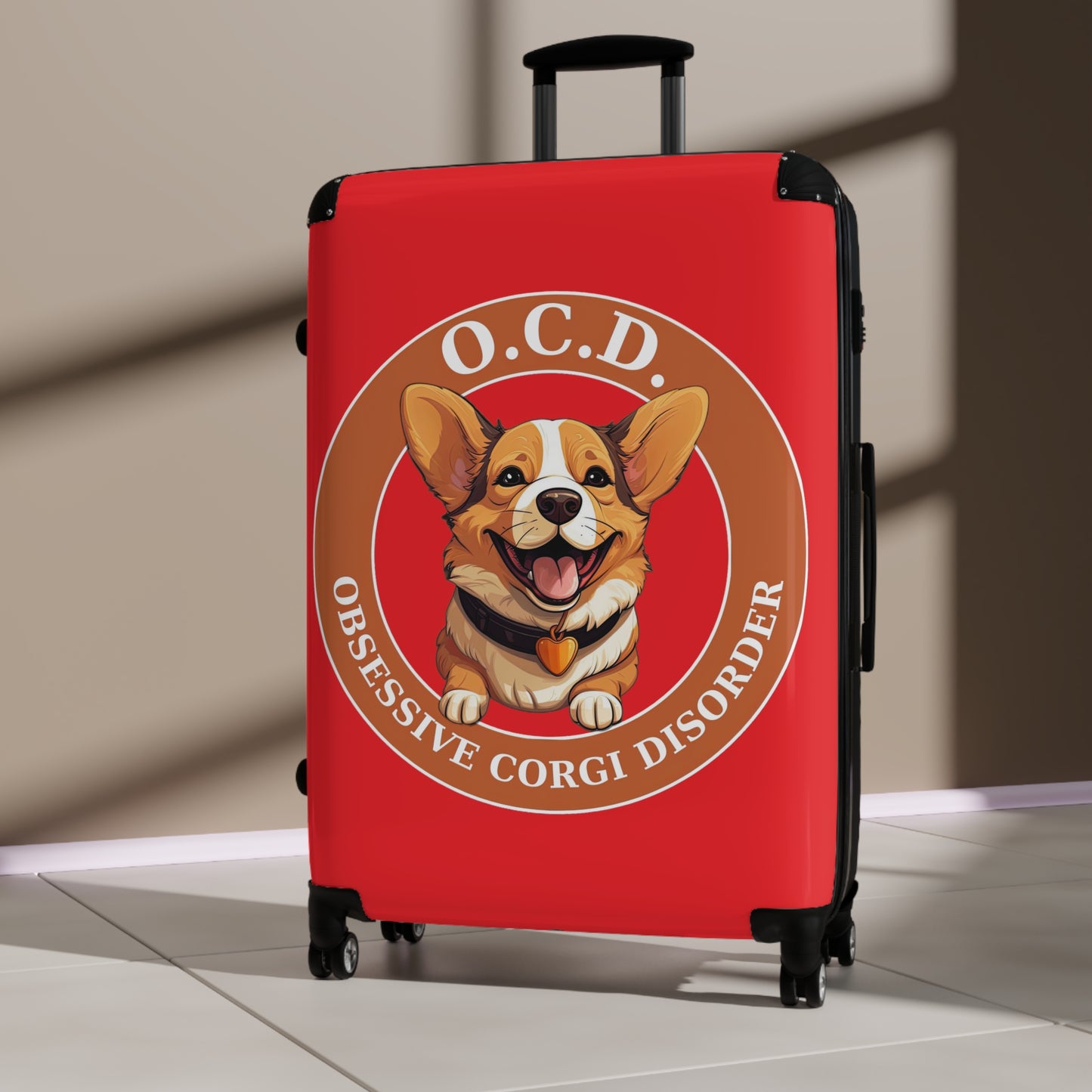 O.C.D. Obsessive Corgi Disorder - Suitcase