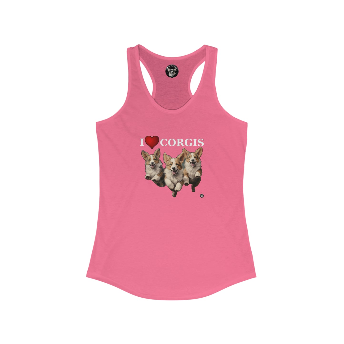 I Heart Corgis - Racerback Tank