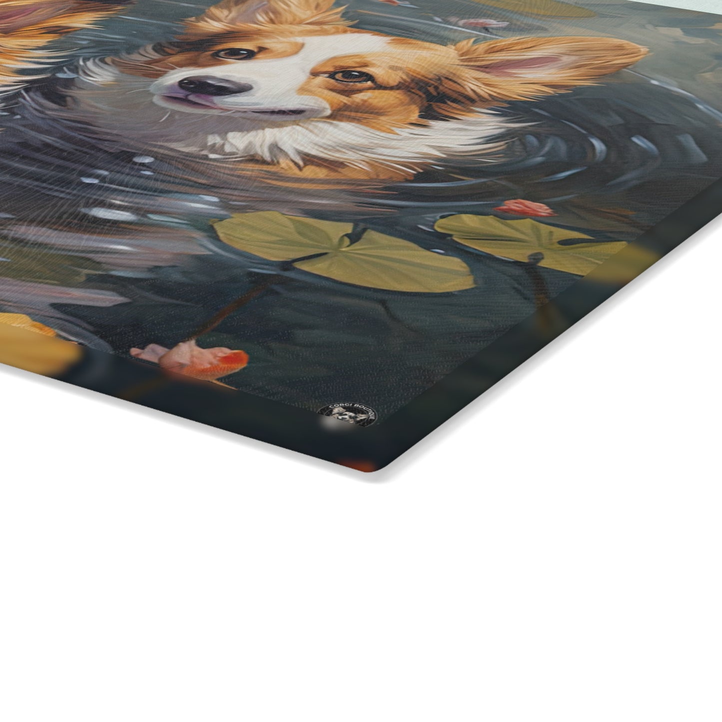 Pond Pups - Glass Cutting Board