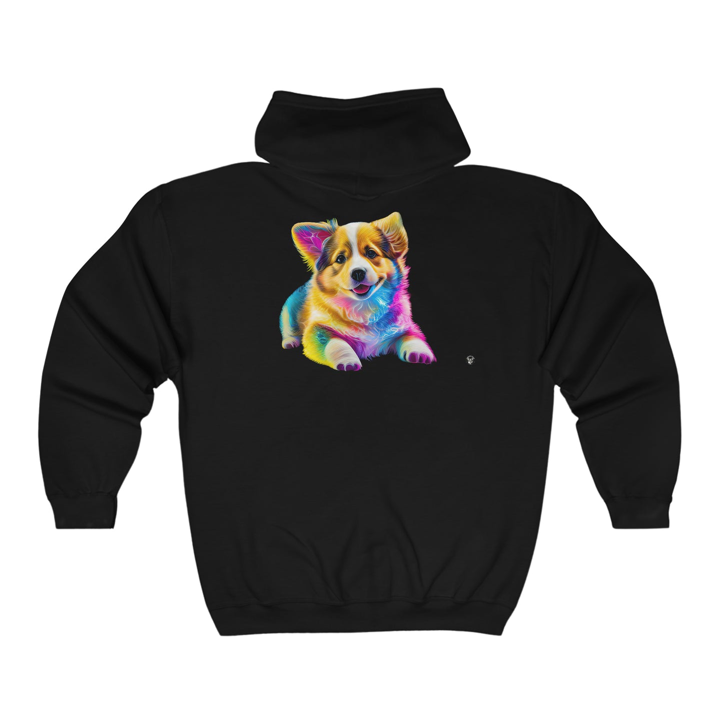 Colorful Corgi - Zip Hoodie