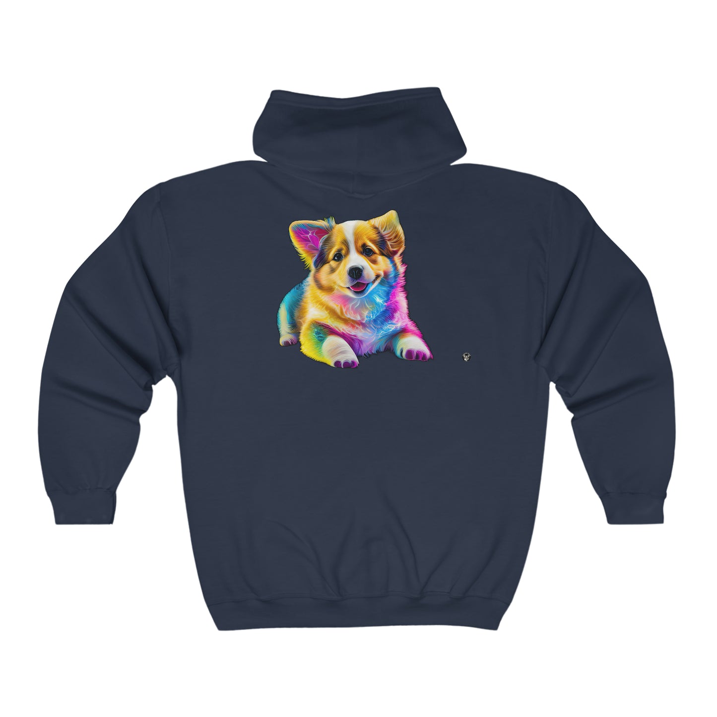 Colorful Corgi - Zip Hoodie