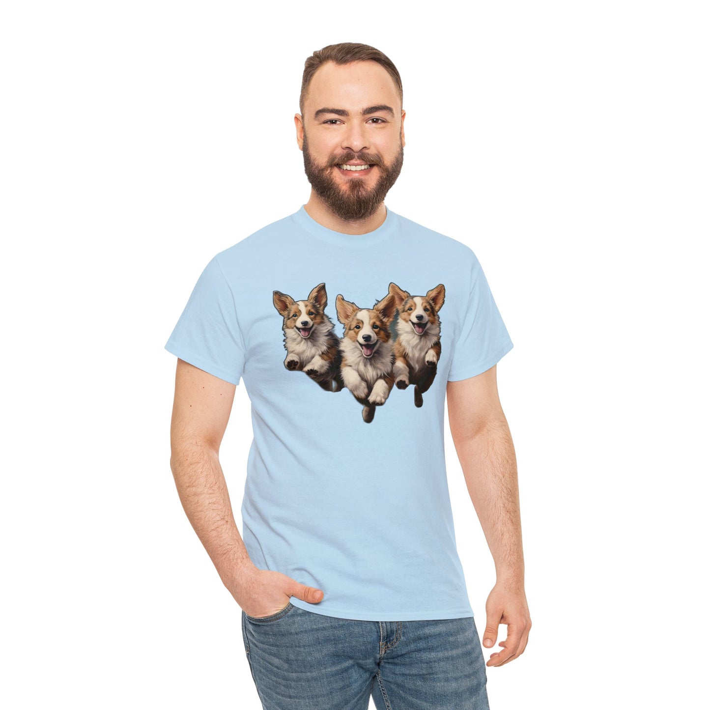 Corgi Enthusiasm - Unisex Heavy Cotton Tee