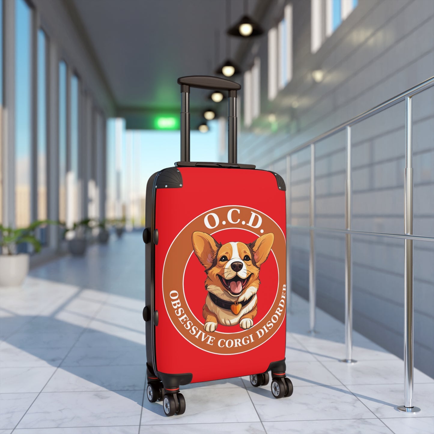 O.C.D. Obsessive Corgi Disorder - Suitcase