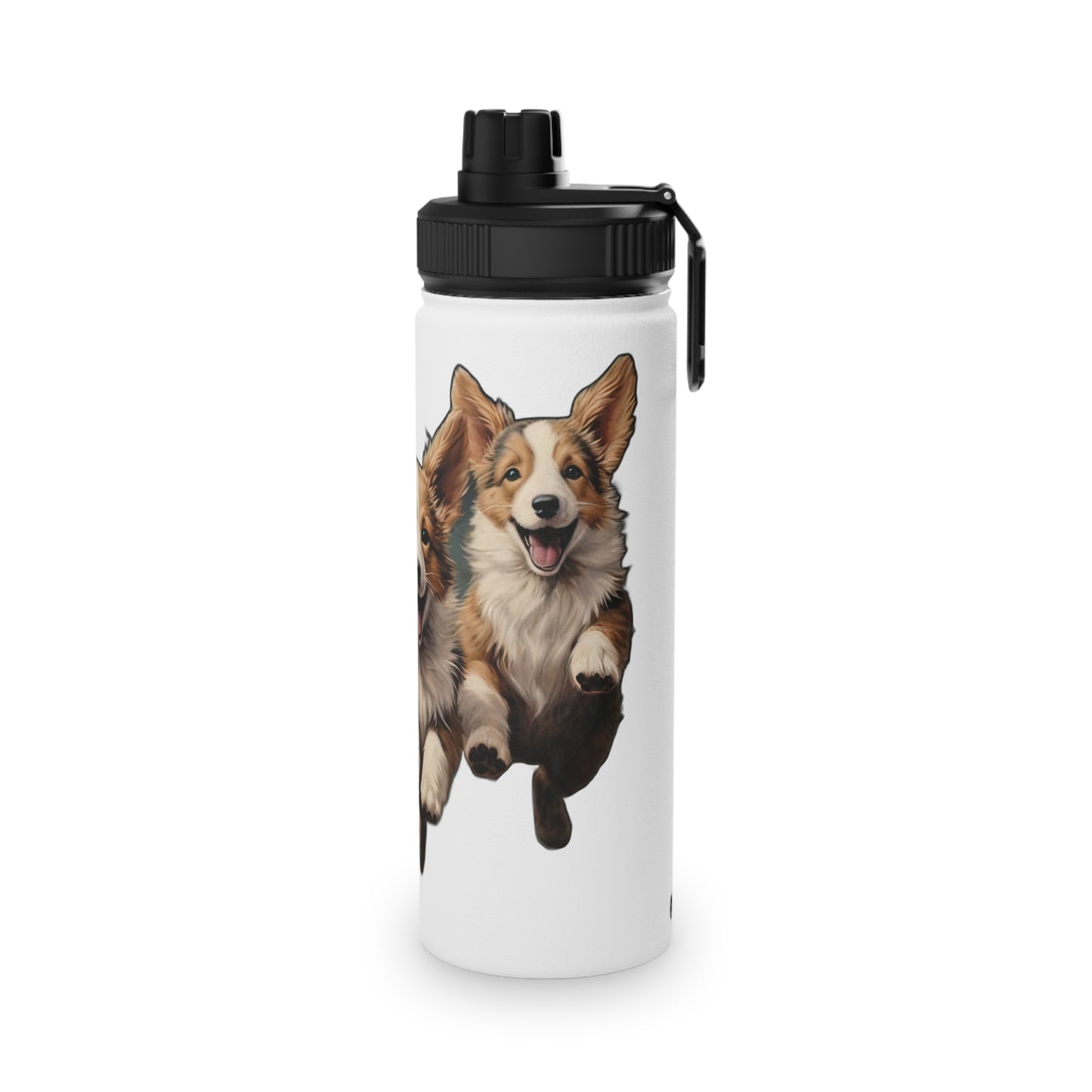 Corgi Enthusiasm - Water Bottle with Sport Lid