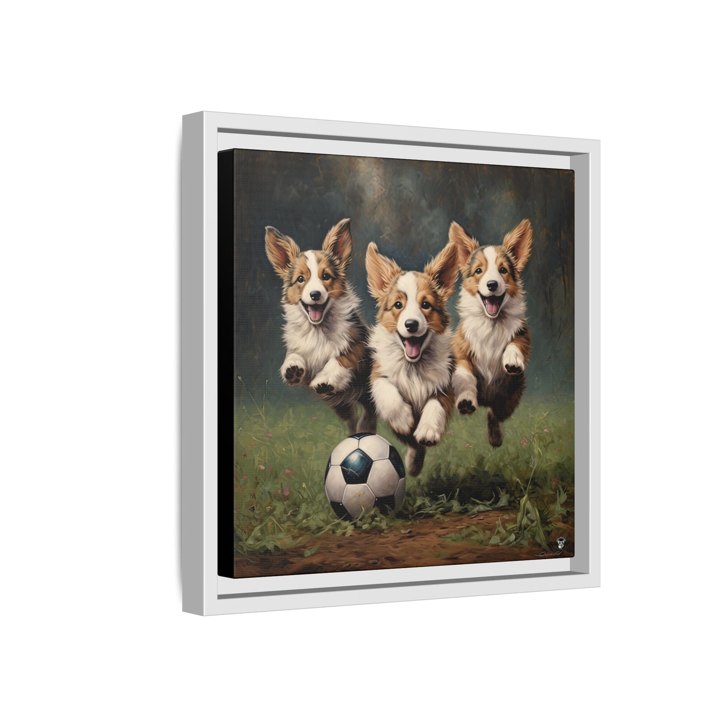 Corgi Lancer sur Toile