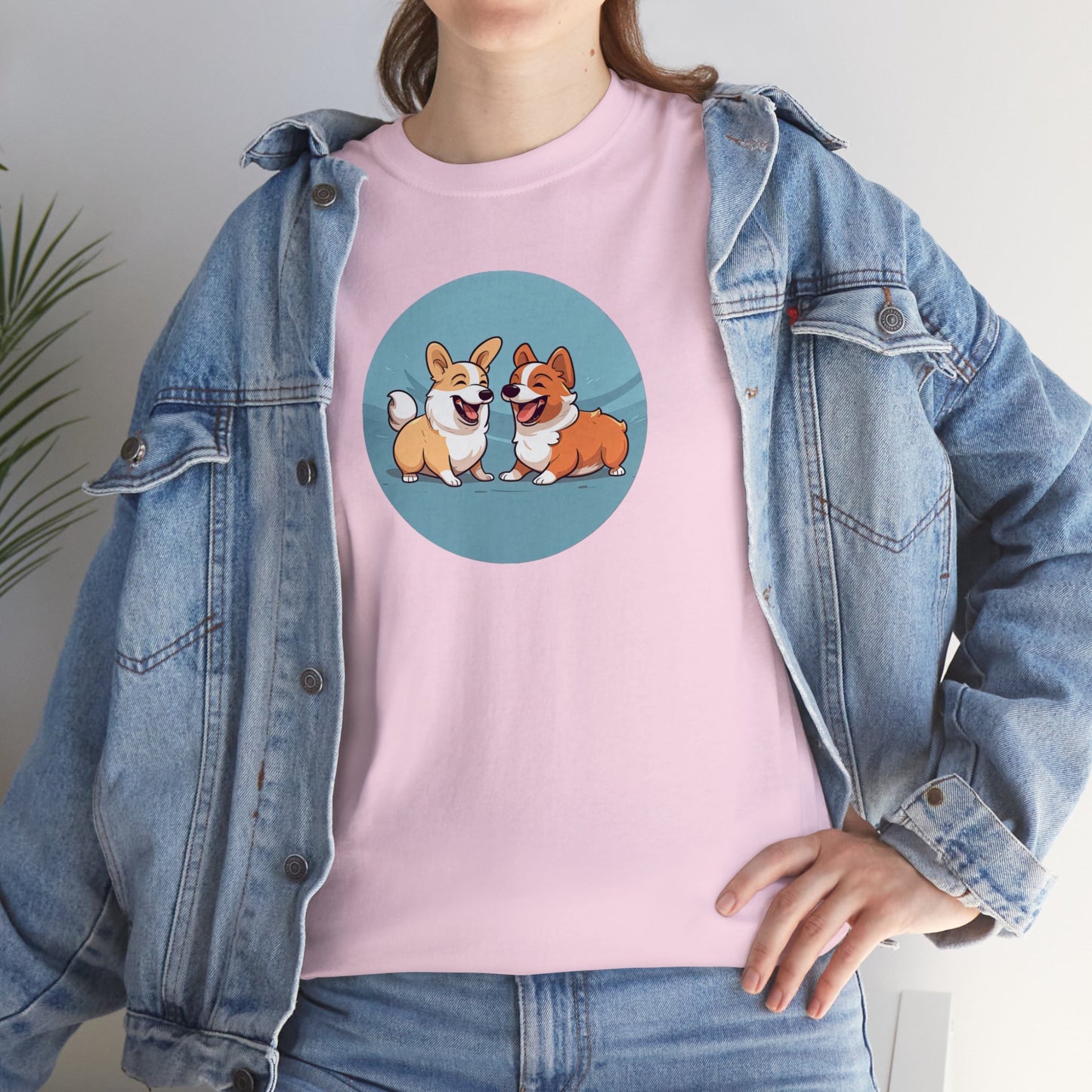 Corgi Couple - Unisex Heavy Cotton Tee