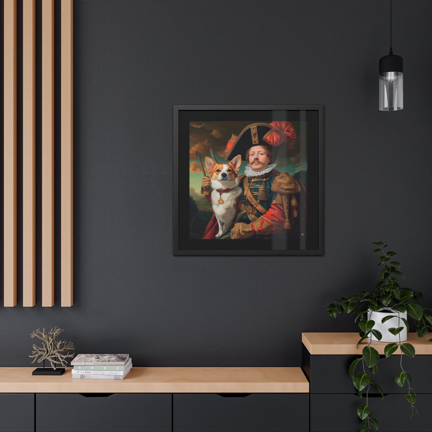 First Royal Corgi - Framed Print