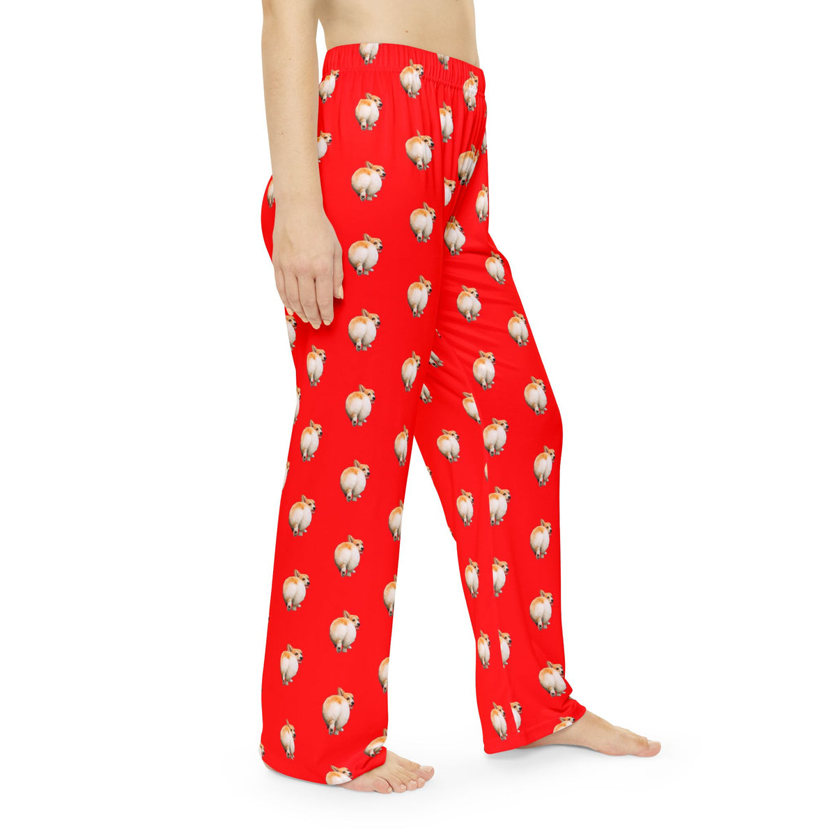 Baby Got Back - Corgi Butt Strut Women's Red Lounge Pants