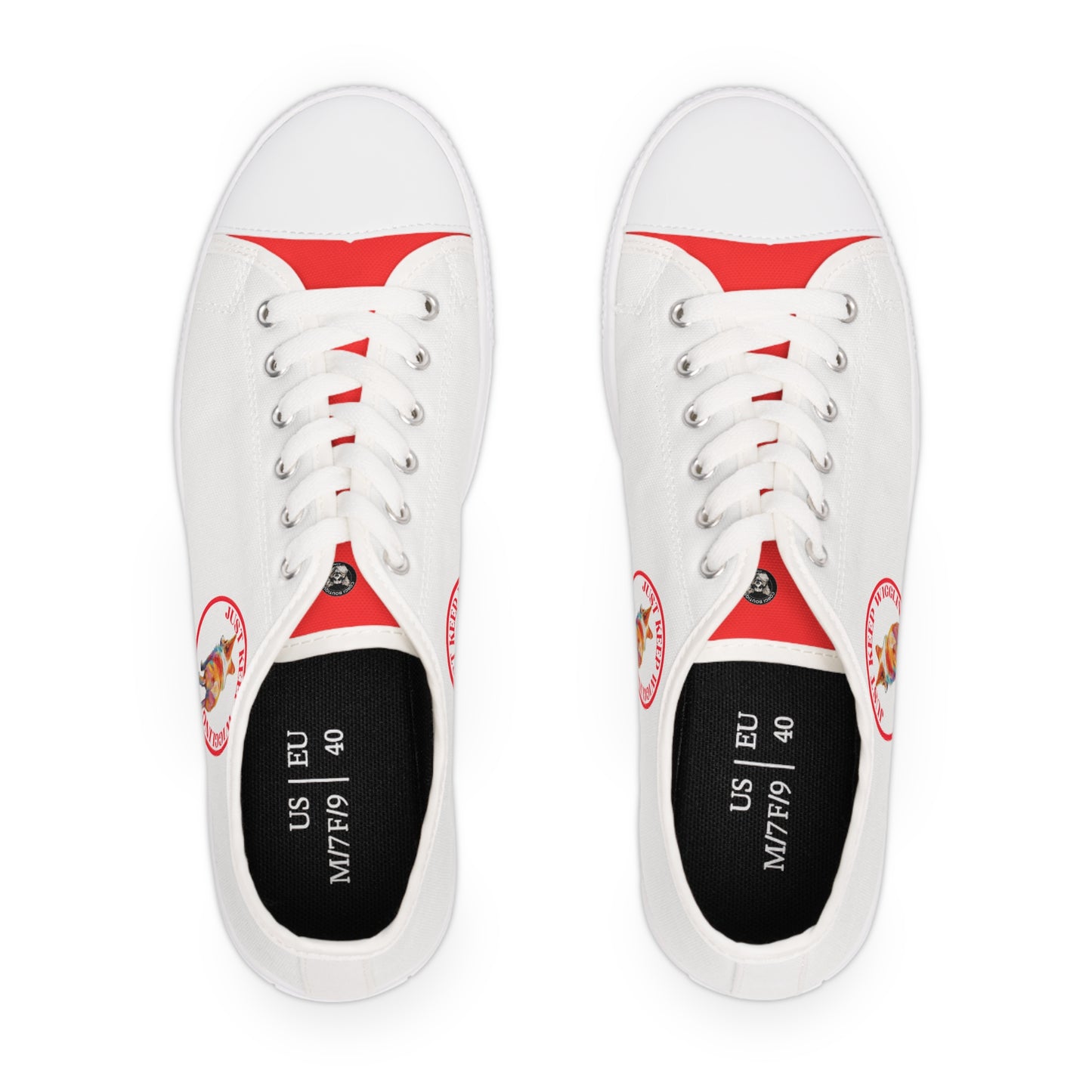 Just Keep Wiggling - Women's Low Top Sneakers