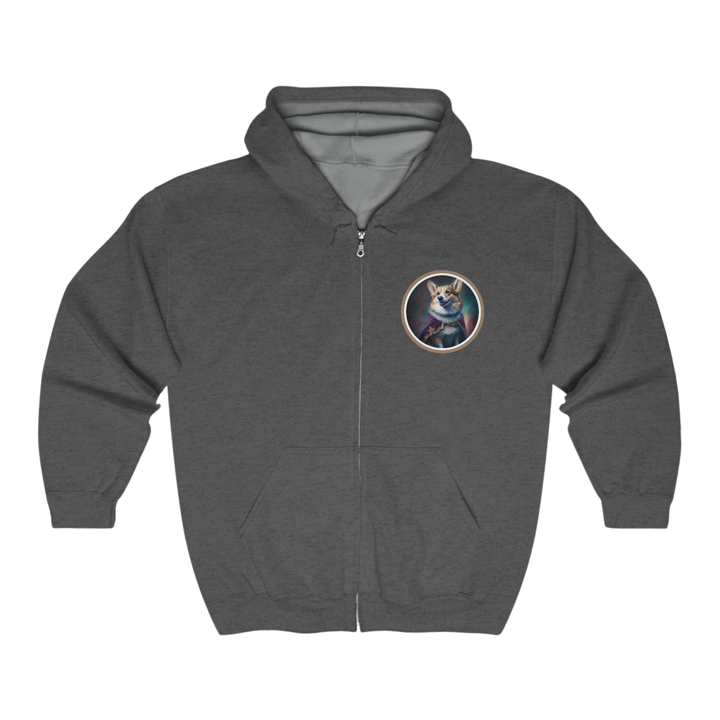 Corgi Royalty - Zip Hoodie