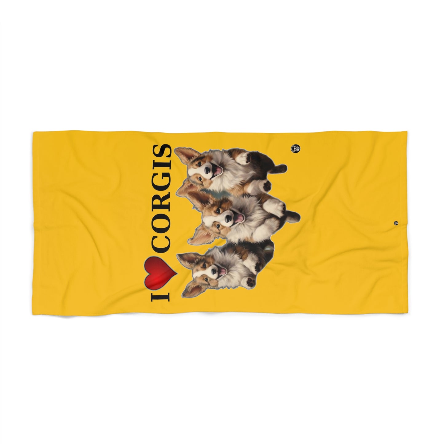 I Heart Corgis - Beach Towel